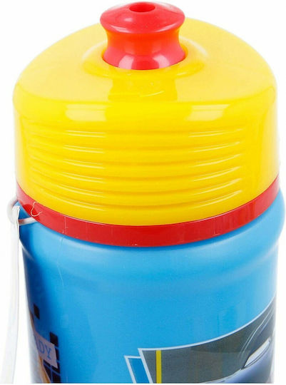 Stor Twister Kids Water Bottle Disney Cars Plastic Light Blue 390ml