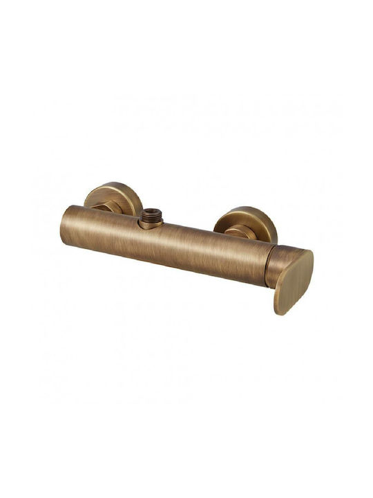 Armando Vicario Slim Adjustable Shower Column with Bathtub Mixer 76-137cm Bronze