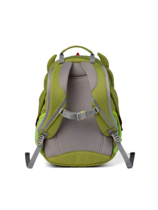 Affenzahn Dragon School Bag Backpack Kindergarten Green with Water Bottle Holder 8Liters