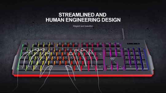 Havit KB866L Gaming Πληκτρολόγιο με RGB φωτισμό (Αγγλικό US)