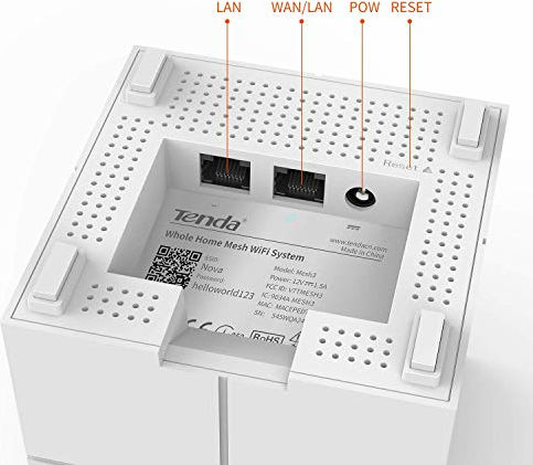 Tenda Nova MW6 WiFi Mesh Network Access Point Wi‑Fi 5 Dual Band (2.4 & 5GHz) in Double Kit
