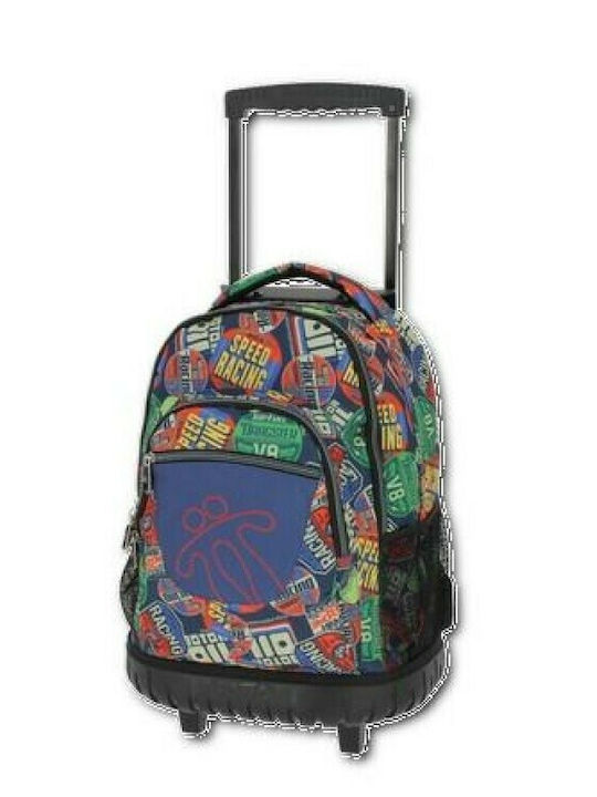 Totto Morral Renglon School Bag Trolley Elementary, Elementary Multicolour with Water Bottle Holder