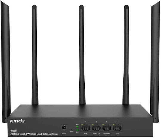Tenda W20E Ασύρματο Router Wi‑Fi 5 με 4 Θύρες Gigabit