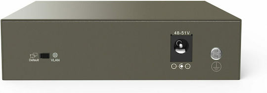 Tenda TEG1105P-4-63W Unmanaged L2 PoE+ Switch με 5 Θύρες Gigabit (1Gbps) Ethernet