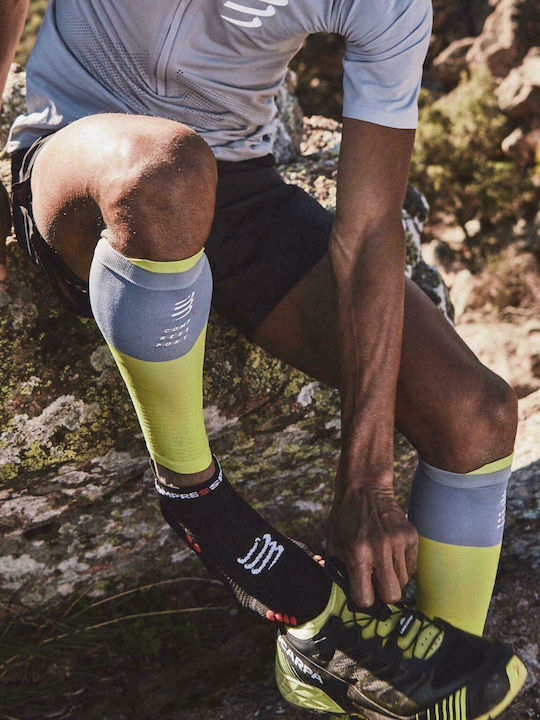 Compressport Pro Racing Socks V4.0 Low Running Κάλτσες Μαύρες 1 Ζεύγος
