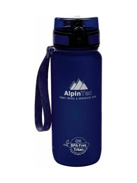 AlpinPro Trek Αθλητικό Παγούρι Πλαστικό 650ml Μπλε