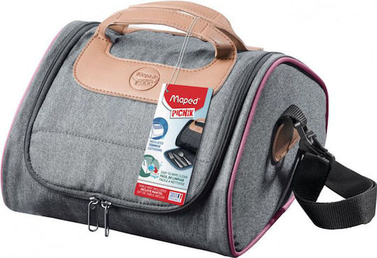 Maped Schulische Lunch-Tasche zum Umhängen 4.4Es Gray 17.5 x 14.5 x 21.5cm