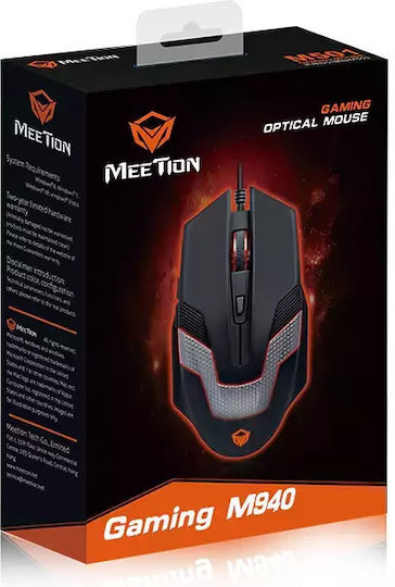 Meetion M940 Gaming Ποντίκι Μαύρο