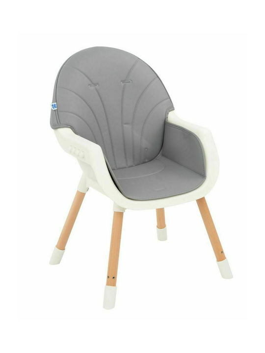Kikka Boo Nutri Wood Baby Highchair 3 in 1 Dark Grey