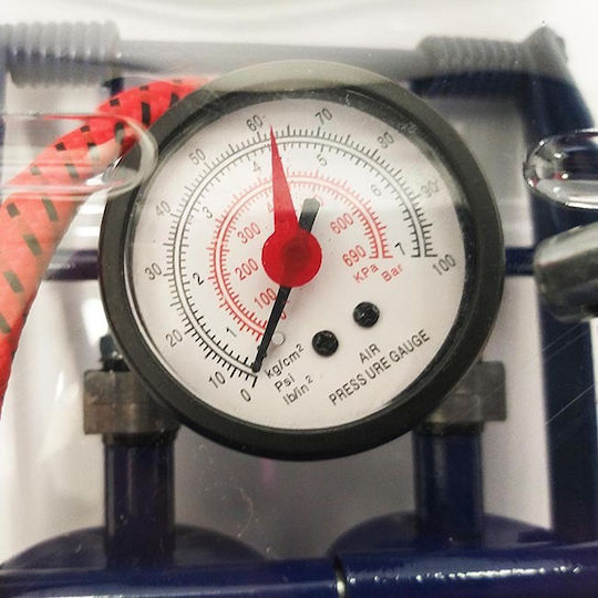 Auto Gs Blister A' 17350 Luftpumpe Luftpumpe Fuß mit Manometer