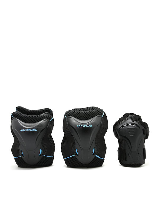 Athlopaidia Children's Protective Gear Set for Rollers Blue