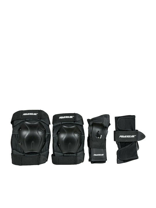 Powerslide Standard Σετ Προστατευτικών για Rollers Μαύρο