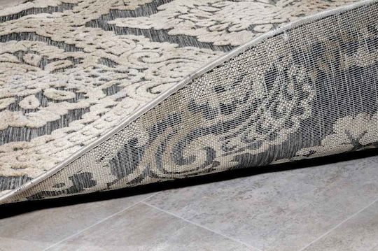 Tzikas Carpets Summer Bedroom Rug Set Wicker Boheme Boheme Gray Beige 3 Pieces