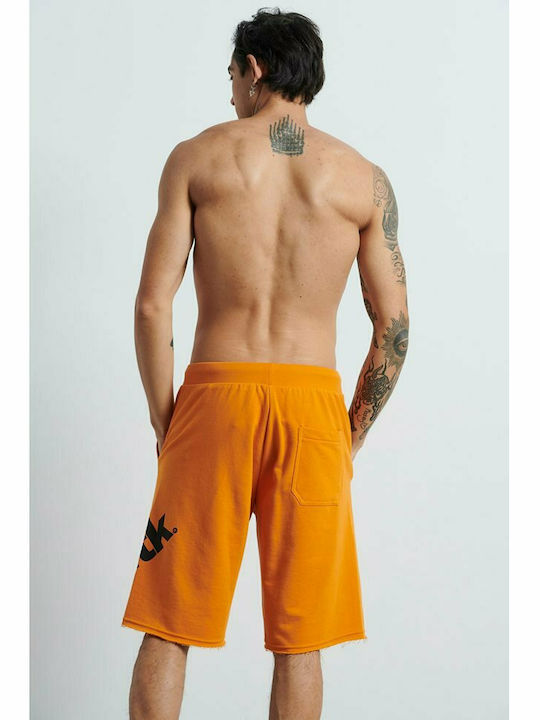 BodyTalk Men's Sports Monochrome Shorts Orange
