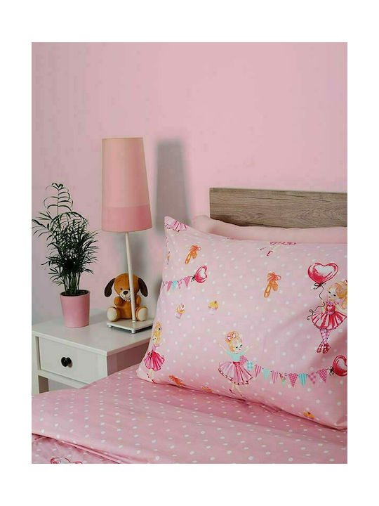 Sunshine Cotton Feelings 30 Παιδική Παπλωματοθήκη Μονή Βαμβακερή Pink 170x250εκ.