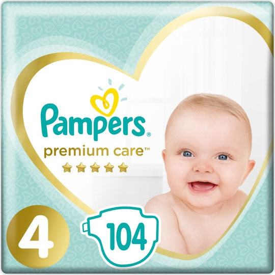 Pampers Tape Diapers Premium Care No. 4 for 9-14kg 104pcs