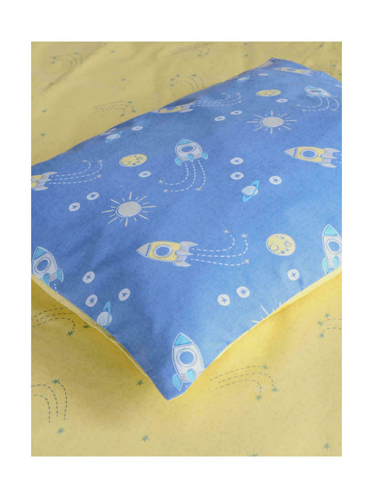 Kocoon Zeppelin Baby Sheets Set Crib Cotton Fitted Blue 70x130cm 3pcs 29672