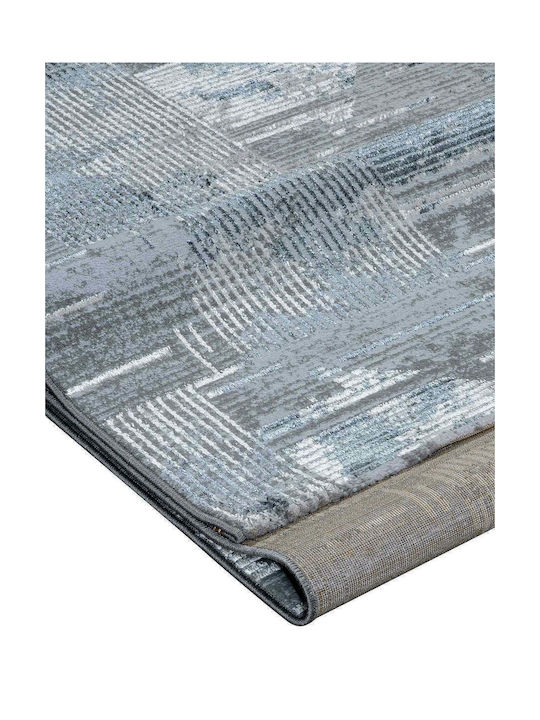 Madi Feathers Modern Bedroom Rug Set Grey Grey Bed Set 3 Pieces