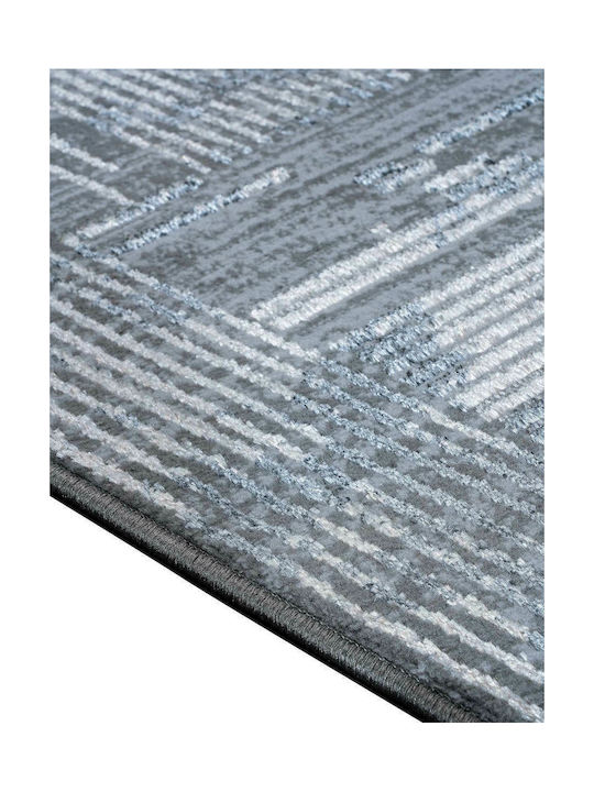 Madi Feathers Modern Bedroom Rug Set Grey Grey Bed Set 3 Pieces