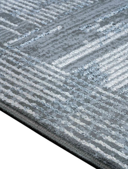Madi Feathers Σετ Μοντέρνα Χαλιά Κρεβατοκάμαρας Grey FEATHERS GREY-BED SET 3τμχ