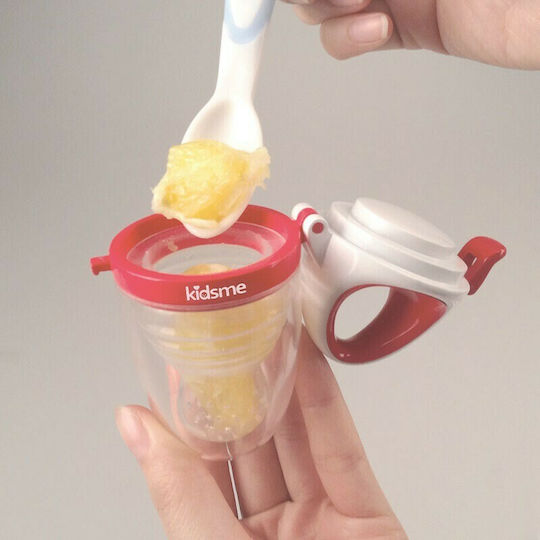 Kidsme Kidsme Futtermittel Rote Silikon Fütterer Plus für 4+ Monate