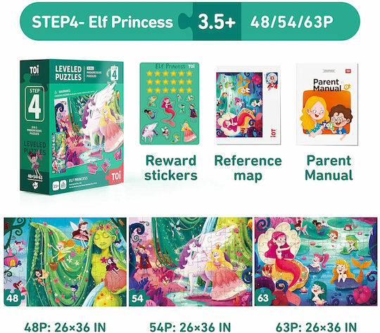 Παιδικό Puzzle Πριγκιποιστορίες για 5+ Ετών 169pcs Toi World