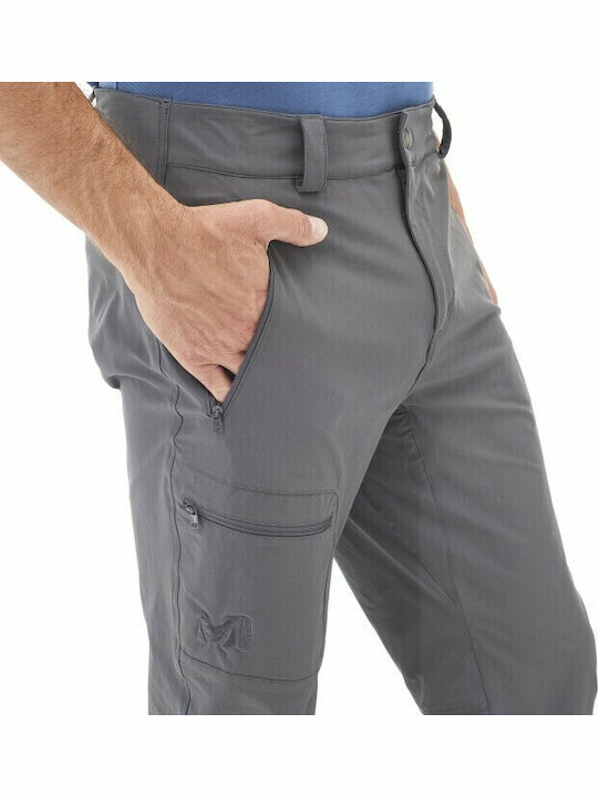 Millet Trekker Stretch II Ανδρικό Μακρύ Παντελόνι Πεζοπορίας Γκρι