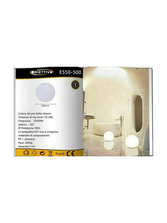 Universo Illuminazione Φωτιστικό Γλόμπος Εξωτερικού Χώρου IP65 για Ντουί E27