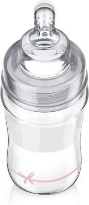 Lovi Baby Glasflasche Diamond Gegen Koliken mit Silikonsauger für 3+ Monate Pink 250ml 1Stück