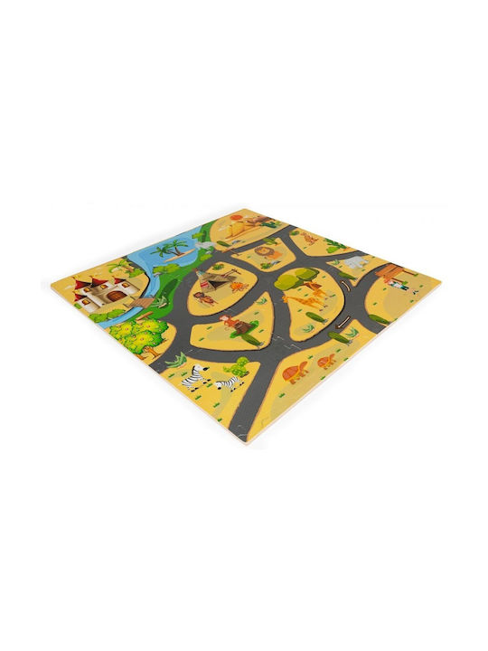 Ecotoys Kids Synthetic Activity Mat Road 93x93cm 9mm