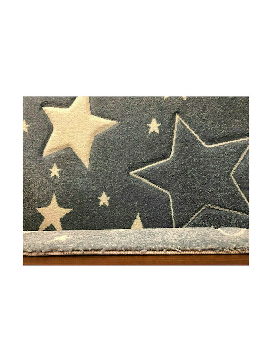 Koulis Carpets 1325A Παιδικό Χαλί Αστέρια Μπλε 70x150cm Πάχους 13mm