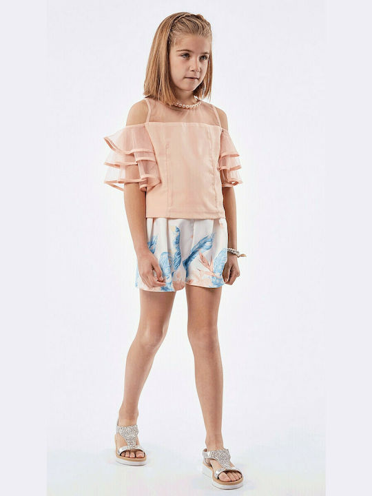 Εβίτα Kinder Set mit Shorts Sommer 2Stück Rosa