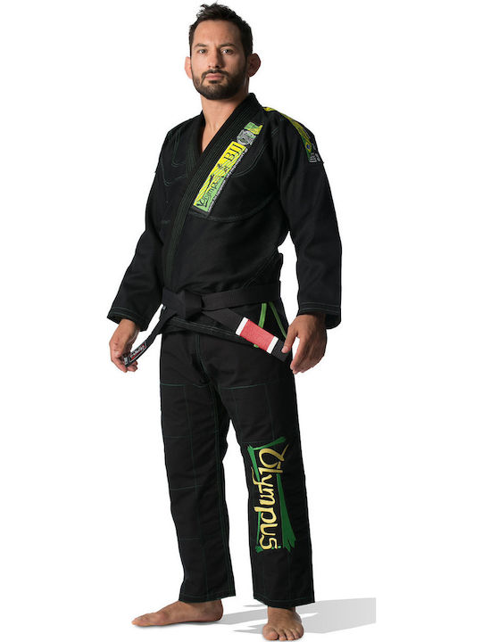 Olympus Sport Brazilian Jiu-jitsu Uniform Ενηλίκων / Παιδική Στολή Brazilian Jiu Jitsu Μαύρη