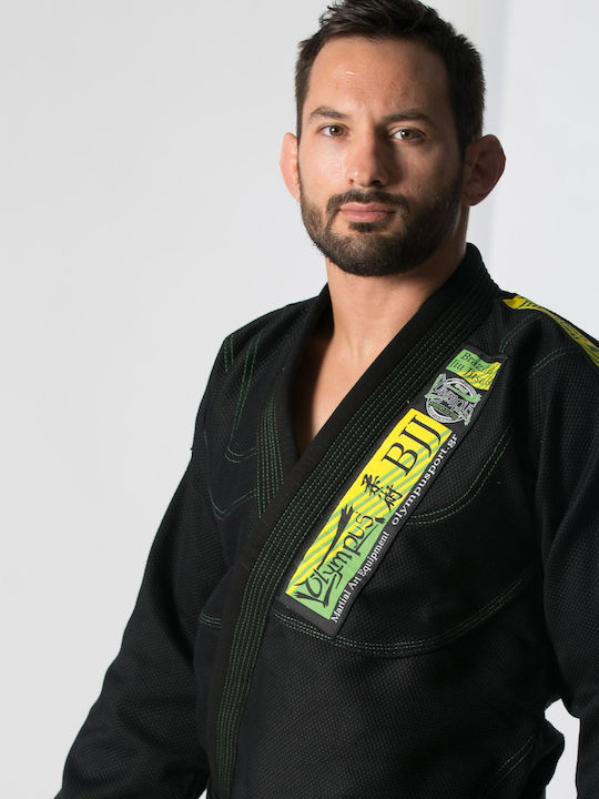 Olympus Sport Brazilian Jiu-jitsu Uniform Ενηλίκων / Παιδική Στολή Brazilian Jiu Jitsu Μαύρη