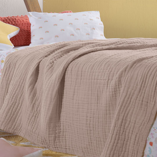 Nef-Nef Homeware Decke Wickeltücher für Kinderzimmer Whisper Baumwolle Rosa 80x110cm