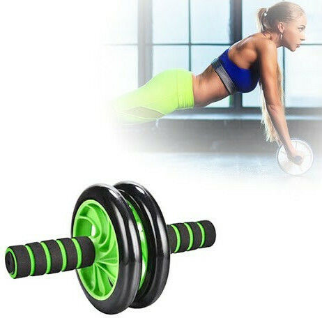 Superboost GYM-0001 Abdominal Wheel Green with Anti-Slip Handles & Mat