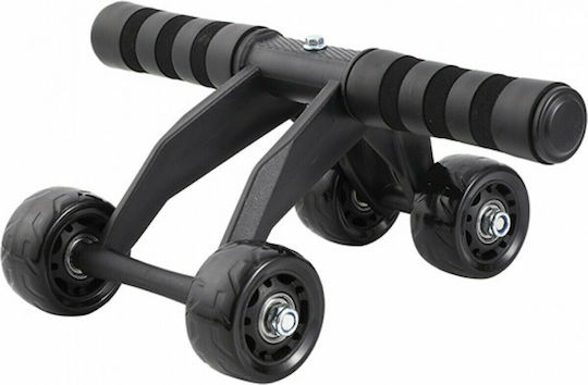 Abdominal Wheel Black with Anti-Slip Handles & Mat και Μπάρα Εκγύμνασης Σώματος