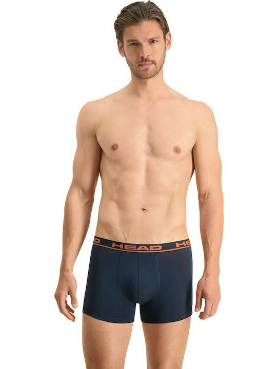 Head Herren Boxershorts Blue / Orange 2Packung