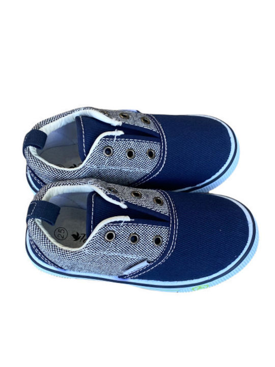 Kinder Sneakers Anatomisch Slip-on Blau