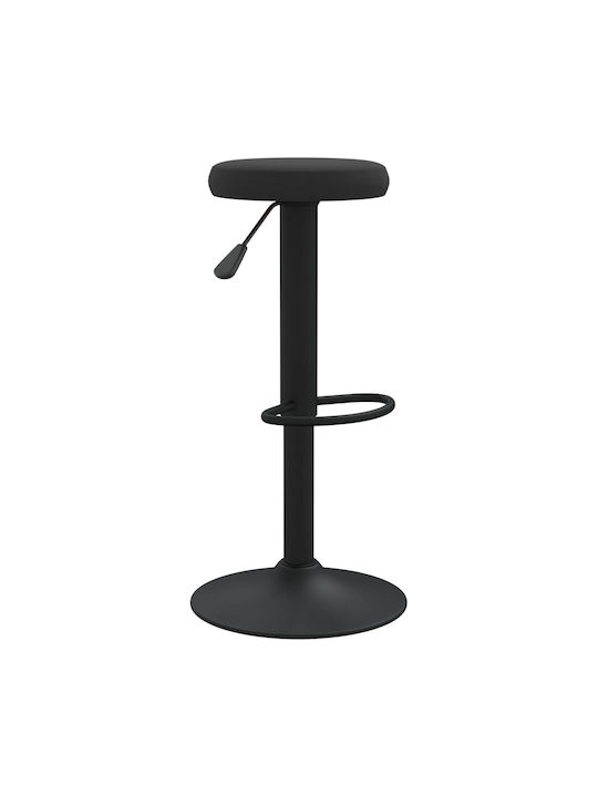 Stool Bar with Adjustable Height Black 2pcs 31x31x58-78cm