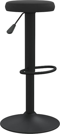 Табуретка Бар с регулируема височина Черно 2бр 31x31x58-78см