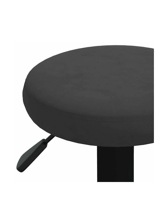 Stool Bar with Adjustable Height Black 2pcs 31x31x58-78cm