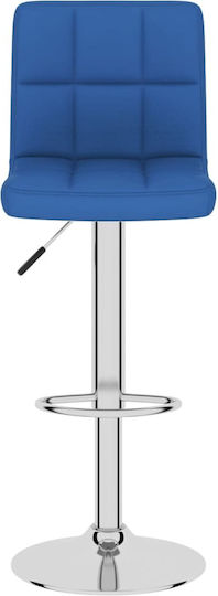 Hocker Bar mit Rückenlehne & Höhenverstellbar Blue 2Stück 40x47x90-111cm