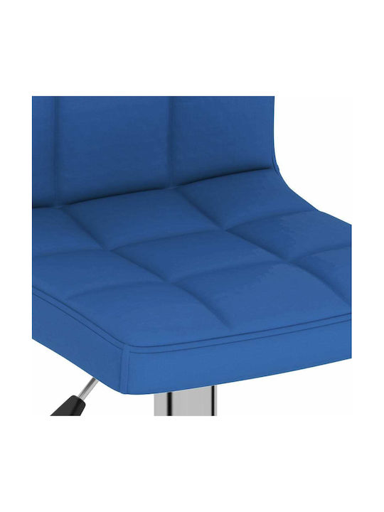 Scaune Bar cu Spătar & Înălțime Reglabilă Albastru 2buc 40x47x90-111buc