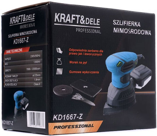Kraft & Dele Electric Multi-Sander 1200W with Suction System KD1667-Z