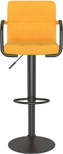 Scaune Bar cu Spătar & Înălțime Reglabilă Yellow / Mustard 48x47x90-111buc
