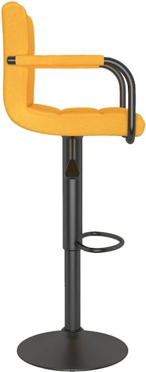 Scaune Bar cu Spătar & Înălțime Reglabilă Yellow / Mustard 48x47x90-111buc