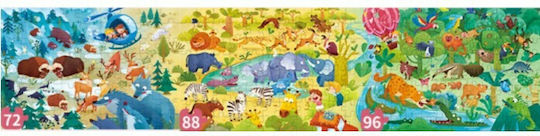 Παιδικό Puzzle Άγρια και Χαρούμενα Ζωάκια για 5+ Ετών 256pcs Toi World