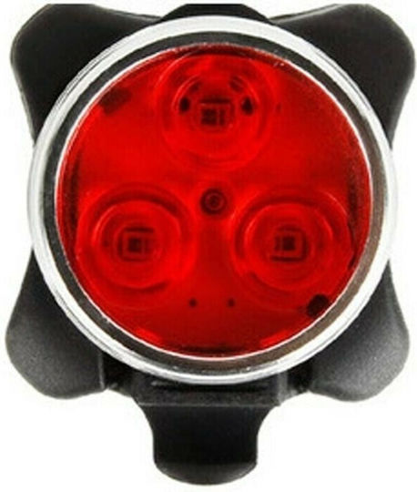 HJ-030 Rechargeable Rear Bicycle Light 3-LED 160LM