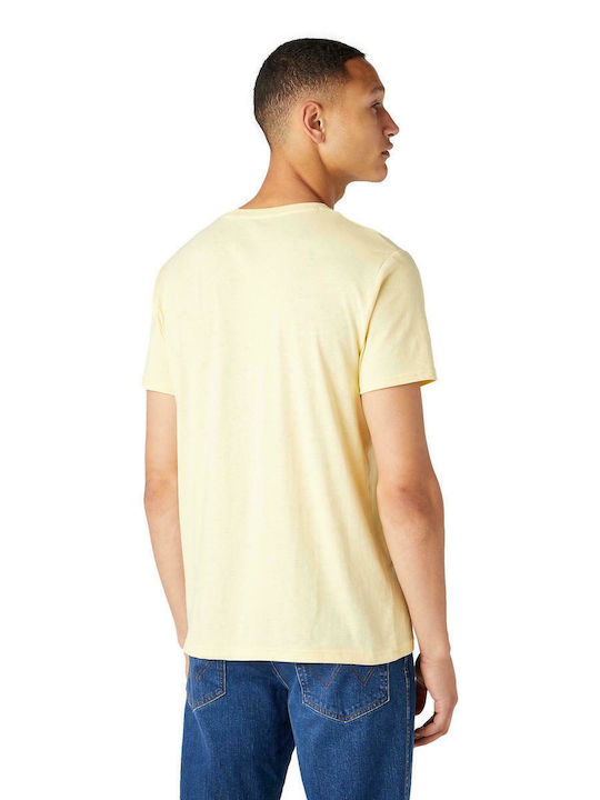 Wrangler Men's Short Sleeve T-shirt Yellow